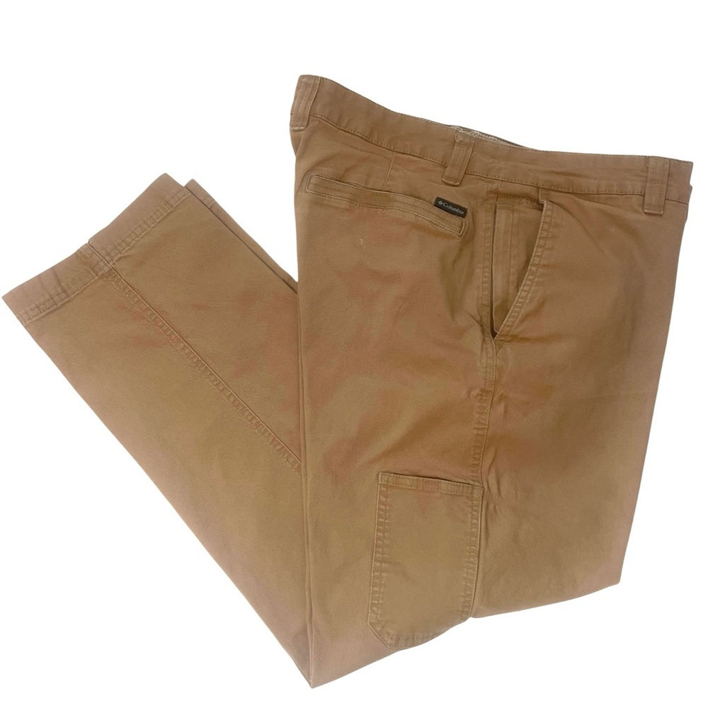 Columbia Hiking Pants Mens 38x30 Tan Regular Straight Fit.

A-446